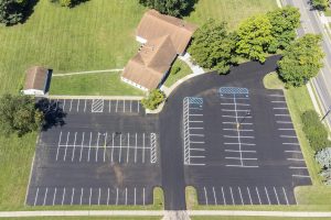 Asphalt Parking Lot 7 (ariel view)